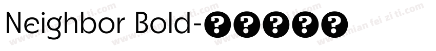 Neighbor Bold字体转换